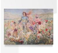 Georges Rochegrosse Le Chevalier aux Fleurs (The Flower Knight) | Painting, Vintage Print, Fine Wall Art Poster Artwork Pictures