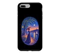 Georges Seurat Inspired Pointillist Moonlit Riverside Woman Case for iPhone 7 Plus/8 Plus