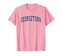 Georgetown Delaware DE Vintage Sports Design Navy Design T-Shirt, Men, Pink, 3X-Large