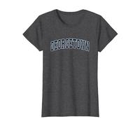 Georgetown Delaware DE Vintage Sports Design Navy Design T-Shirt, Women, Dark Heather Grey, Medium