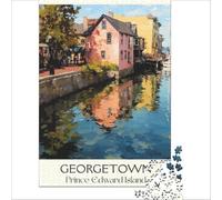 Georgetown Prince Edward Island 1000-piece jigsaw puzzles | perfect indoor activity for a rainy day when the weather keeps the whole family at home all afternoon38x26cm