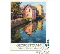 Georgetown Prince Edward Island Jigsaw Puzzles 1000 Pieces | a calming hobby to help relieve stress and unwind at the end of a busy day at home with a warm drink50x75cm