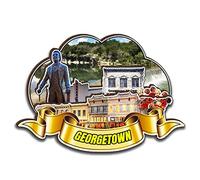 Georgetown Texas USA Magnet Fridge Magnet Wooden 3D Landmarks Travel Collectible Souvenirs Decoration Handmade-2