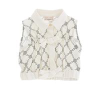 Georgette Shirt - female - Elisabetta Franchi - Kids Shirts - Multicolor - 2 Y - Kids 2 Y