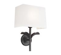 Georgia 1 Light Wall Light Aged Iron E27 Netlighting Grey One Size