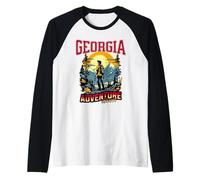 Georgia - Adventure Awaits. Blue Ridge & Appalachian Trail Raglan Baseball Tee