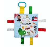 Georgia Baby Tag Crinkle Me Stroller Toy Lovey for Tummy Time, Sensory Play, Traveling and Photography