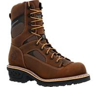Georgia Boot LTX Logger Composite Toe Waterproof Work Boot, Brown, 12 Wide