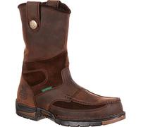 Georgia Boot Men's Athens Wellington Work Boot Work Shoe, Brown, 9 W US