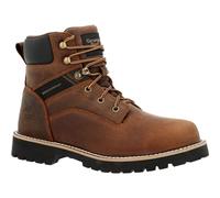 Georgia Boot Men's Core 37 Steel Toe Waterproof Work Boot, Brown, 14 Wide