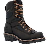 Georgia Boot Men's LTX Logger Composite Toe Waterproof Work Boots, Black, 8.5 Wide