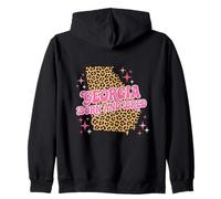 Georgia Born And Bred Leopard Print Zip Hoodie
