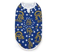 Georgia Flag Cute Printed Dog Shirt Clothes Lightweight Sleeveless Pet Tank Top for Small Medium Large Pets