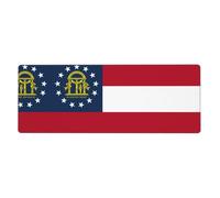 Georgia Flag Premium Spill-Proof Stain-Resistant Cloth Gaming Mouse Pad 800 X 300 X 3 Mm Long Desk Pad