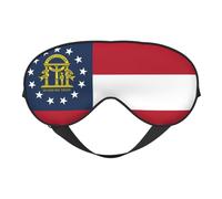 Georgia Flag Print Eye Mask,Silk-Like Sleep Mask,Night Sleeping Mask for Men Women,for Sleep Relaxation