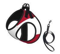 Georgia Flag Print Pet Leash Vest,For Small Dogs,Adjustable And Comfortable Cat Puppy Essentials