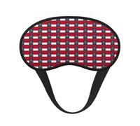 Georgia Flag Print Soft Washable Comfort Eye Mask for Sleeping Travel Home Hotel Airplane Camping