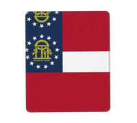 Georgia Flag Printing Mouse Pads for Computers Laptop Mouse with Nonslip Rubber Base Keyboard Mat Desk Pad