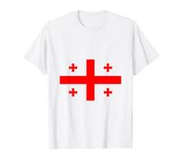 Georgia Georgian Five Cross National Flag Independence Day Value Graphic T-Shirt