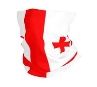 Georgia Georgians Flag Facial Decoration Breathable Neck Warmer Anitdust Neck Scarf For Workout Tennis Outdoor 26X30CM