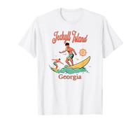 Georgia Jekyll Island GA Surfer Surfing Fishing Pier T-Shirt