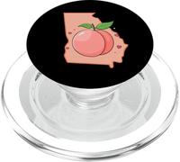 Georgia Map Georgia Peach State Fruit PopSockets PopGrip for MagSafe
