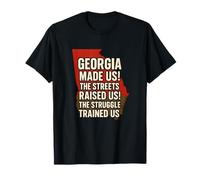 Georgia Map Quote Peach State Home Pride Heritage T-Shirt