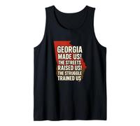 Georgia Map Quote Peach State Home Pride Heritage Tank Top