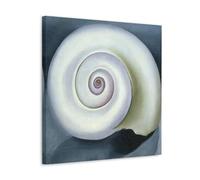 Georgia O'Keefe Famous Work (Shell No. I) Print Poster Wall Art Bedroom Prints Home Decor Hanging Picture Canvas Paintings 24x24inch(60x60cm)