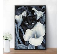 Georgia O'Keefe Poster Georgia Okeeffe Flowers Cat Wall Art Modern Canvas Painting Georgia O'Keefe Prints For Home Decor Picture 40x60cm No Frame