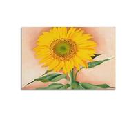 Georgia O'Keeffe A Sunflower from Maggie Art Posters Aesthetic Room Decor Canvas Prints Modern Wall Painting Art for Bedroom 12x18inch