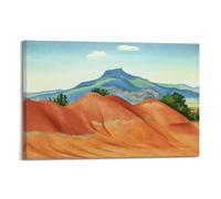 Georgia O'Kéeffe Painter's Artwork Red Hills And Sky Posters Wall Art Canvas Living Room Bedroom Decor Artworks 20x30inch(50x75cm)