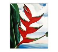 Georgia O'Keeffe Poster " Heliconia " Canvas Wall Art Famous Painting Georgia O'Keeffe Print For Living Room Home Decor Pictures 50x70cm No Frame