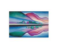 Georgia Okeeffe Print Painting Lake George Reflection Wall Art Poster Prints Home Decor Picture Canvas Painting Posters 16x24inch(40x60cm)