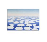 Georgia O'Keeffe Works (Above The Clouds I) RuralVintage Art Painting Printed Hanging Canvas Wall Poster 16x24inch(40x60cm)