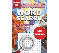 Georgia One-Word Word Search Puzzle Book - Volume 10: Fun and Easy to Read Print about Georgia, Travel, U.S States, and More | 6x9 Inches, 112 Pages, 50+ Puzzles ... Gift for Holidays or Vacations