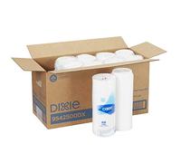 Georgia-Pacific Dixie 10-20 oz. Dome Hot Coffee Cup Lid by GP PRO, White, 9542500DX, 500 Count (10 Sleeves of 50 lids)