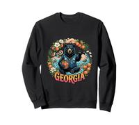 Georgia Peach Bear Southern Nature Scenic Sweatshirt