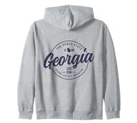 Georgia Peach State Vintage Pride Zip Hoodie
