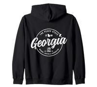 Georgia Peach State Vintage Pride Zip Hoodie