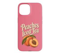 Georgia Peaches Sweet Iced Tea Retro Fruit Souvenir Graphic Case for iPhone 15