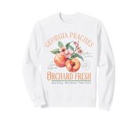 Georgia Peaches Vintage Botanical Fruit Lover Cottagecore Sweatshirt