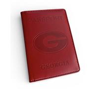Georgia Red Bulldogs Passport Cover Holder Deluxe Vegan Leather StateUGA Fan Gift