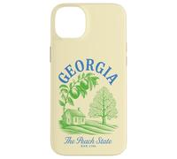 Georgia Retro Vintage State Design Peach Tree House Nature Case for iPhone 14 Plus