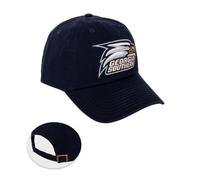 Georgia Southern University Baseball Hat GSU Eagles Brimmed Embroirderd Hats Cap Adjustable Cloth Strap Adult (Style A) Blue, Blue, One size