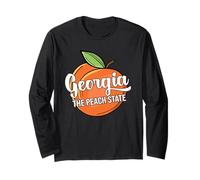 Georgia Souvenir Men The Peach State Georgia Long Sleeve T-Shirt