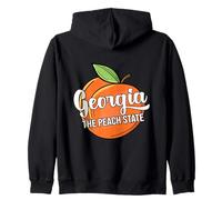 Georgia Souvenir Men The Peach State Georgia Zip Hoodie
