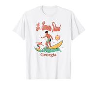 Georgia St. Simons Island GA Surfer Surfing Fishing Pier T-Shirt