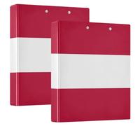 Georgia State Flag D Rings Binders with Pocket Cover 1 Pack 1.5 in Assorted Binders Office Paperwork 200 Sheets