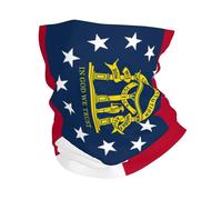 Georgia State Flag Print Neck Warmer Ultra-Soft, Stretchy Neck Gaiter Winter Neck Gaiter Warmer For Menand Women